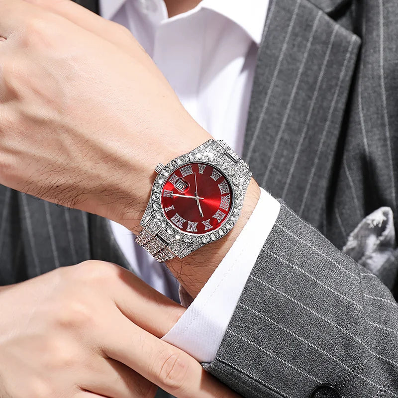 Srebrny zegarek SILVARO – Ruby Dial ⌚❤️