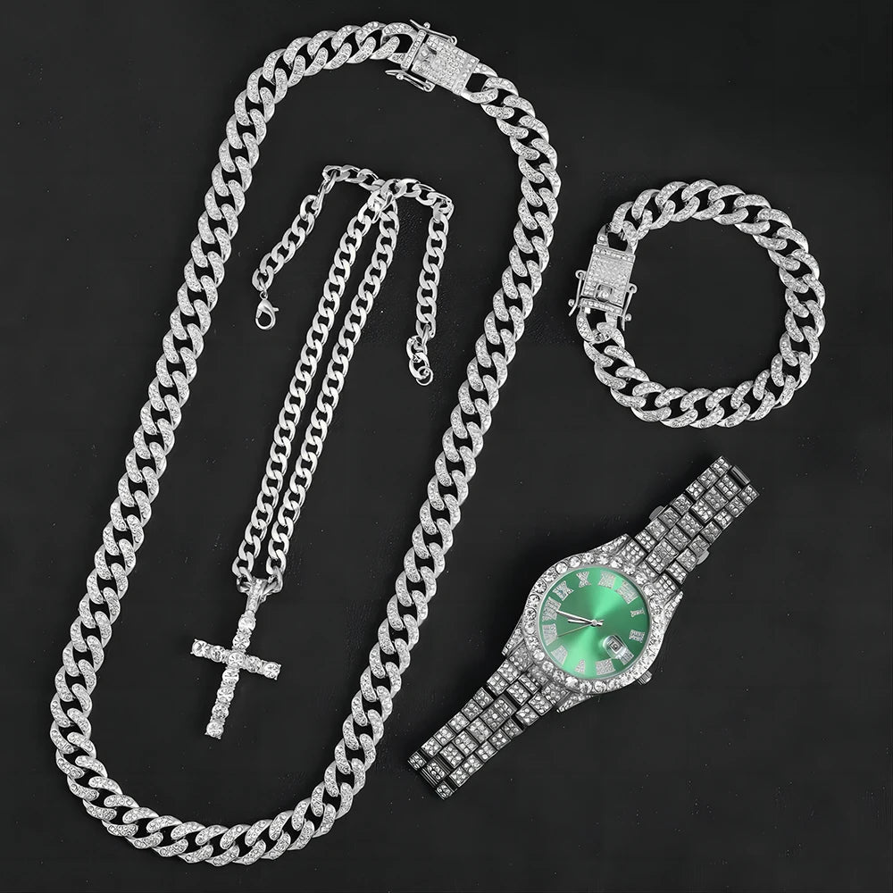 SILVARO Emerald Signature Set ⌚💚